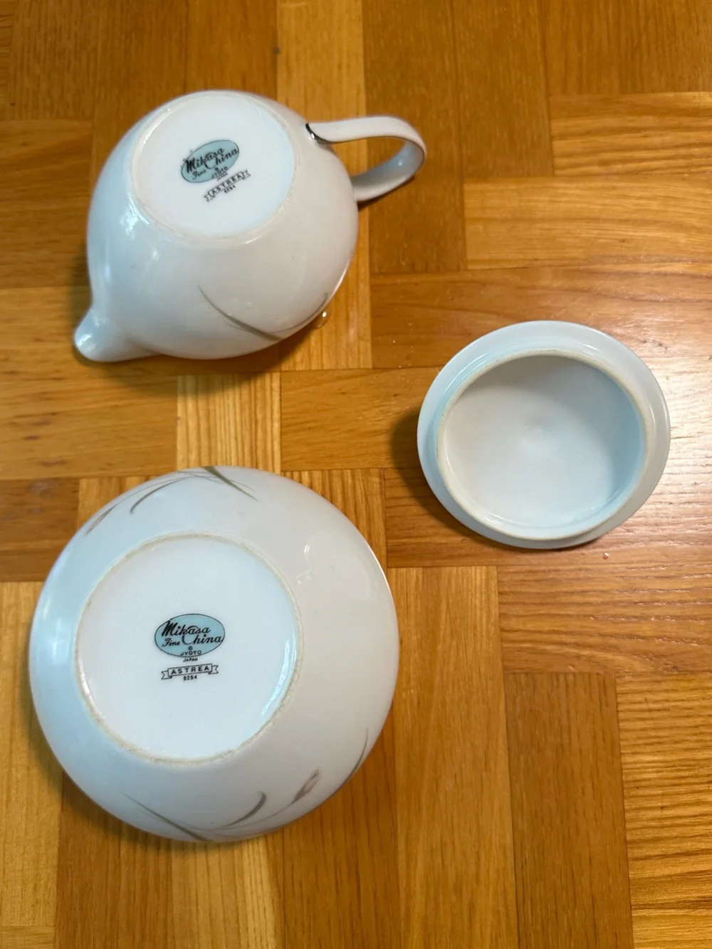 Floral Vintage 70/80s Discontinued “Astrea” Mikasa Pink Flowers 4-Pc Serving Set
